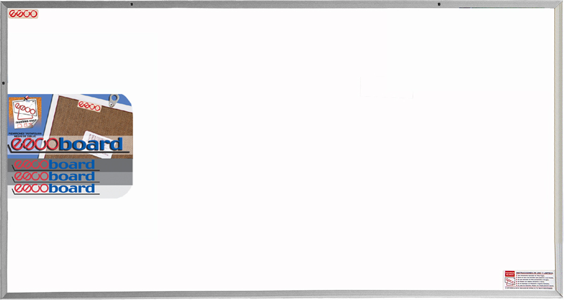 PIZARRON BLANCO MARCO ALUM. 45X060  ESCO PELB060045 ESPESOR 3
