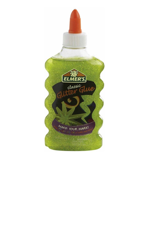 PEGAMENTO C/GLITTER GREEN  177ML ELMER'S
