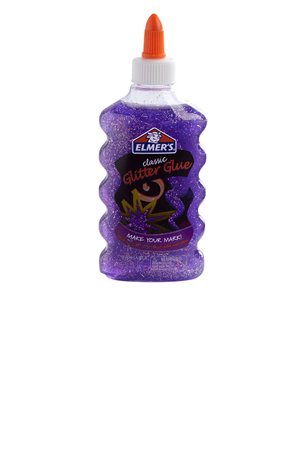 PEGAMENTO C/GLITTER PURPLE 177ML ELMER'S
