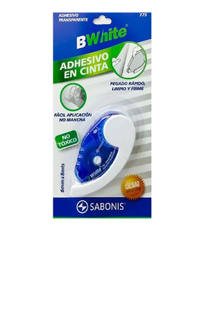 PEGAMENTO T/CINTA 08M B/WHITE    SABONIS 202030 MOD.775 TIPO