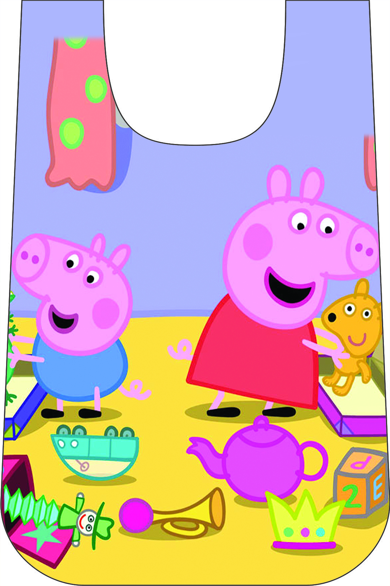 MANDIL INFANTIL PLAST.T/CAMIS.PEPPA