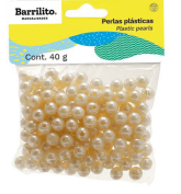 PERLAS PLASTICAS C/40GR  PP400 BARRILITO 924784