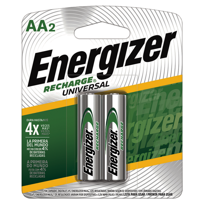 BATERIA RECARGABLE "AA"  C/02  ENERGIZER 301410 610697 NH15BP