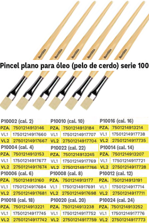 PINCEL DE MADERA BARRI.P100 PL.#20