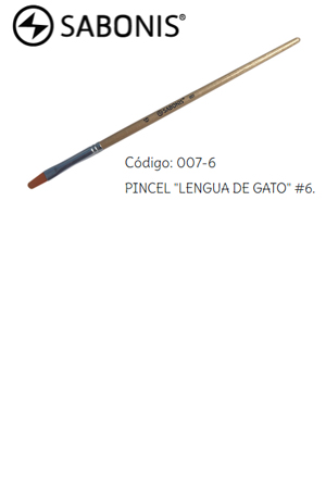 PINCEL DE MADERA SABON.007  PL.# 6