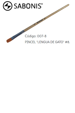 PINCEL DE MADERA SABON.007  PL.# 8