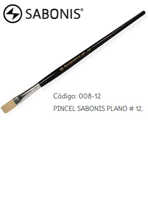 PINCEL DE MADERA SABON.008  PL.#12 C/12