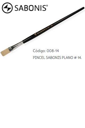 PINCEL DE MADERA SABON.008  PL.#14 C/12