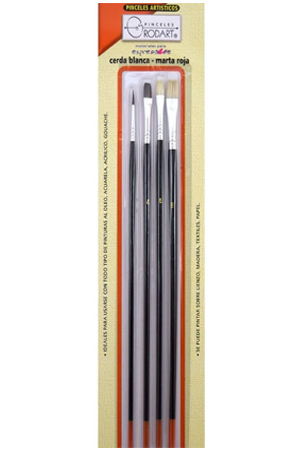 PINCEL DE MADERA PLANO C/03+1 NJA RODART