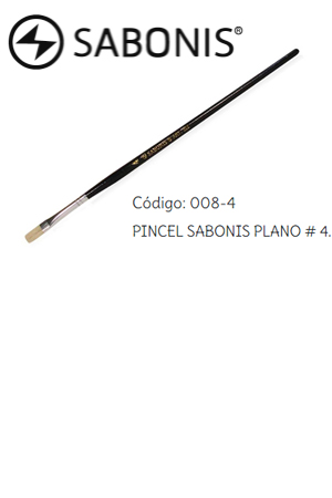 PINCEL DE MADERA SABON.008  PL.# 4