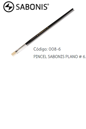 PINCEL DE MADERA SABON.008  PL.# 6