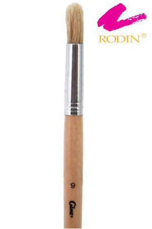 PINCEL DE MADERA REDONDO # 9 6233  RODIN