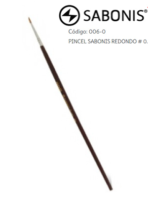 PINCEL DE MADERA SABON.006  RD.# 0 C/12