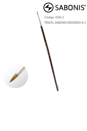 PINCEL DE MADERA SABON.006  RD.# 2 C/12