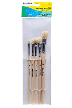 PINCEL ESCOLAR   C/005 BARRIL.P/OLEO