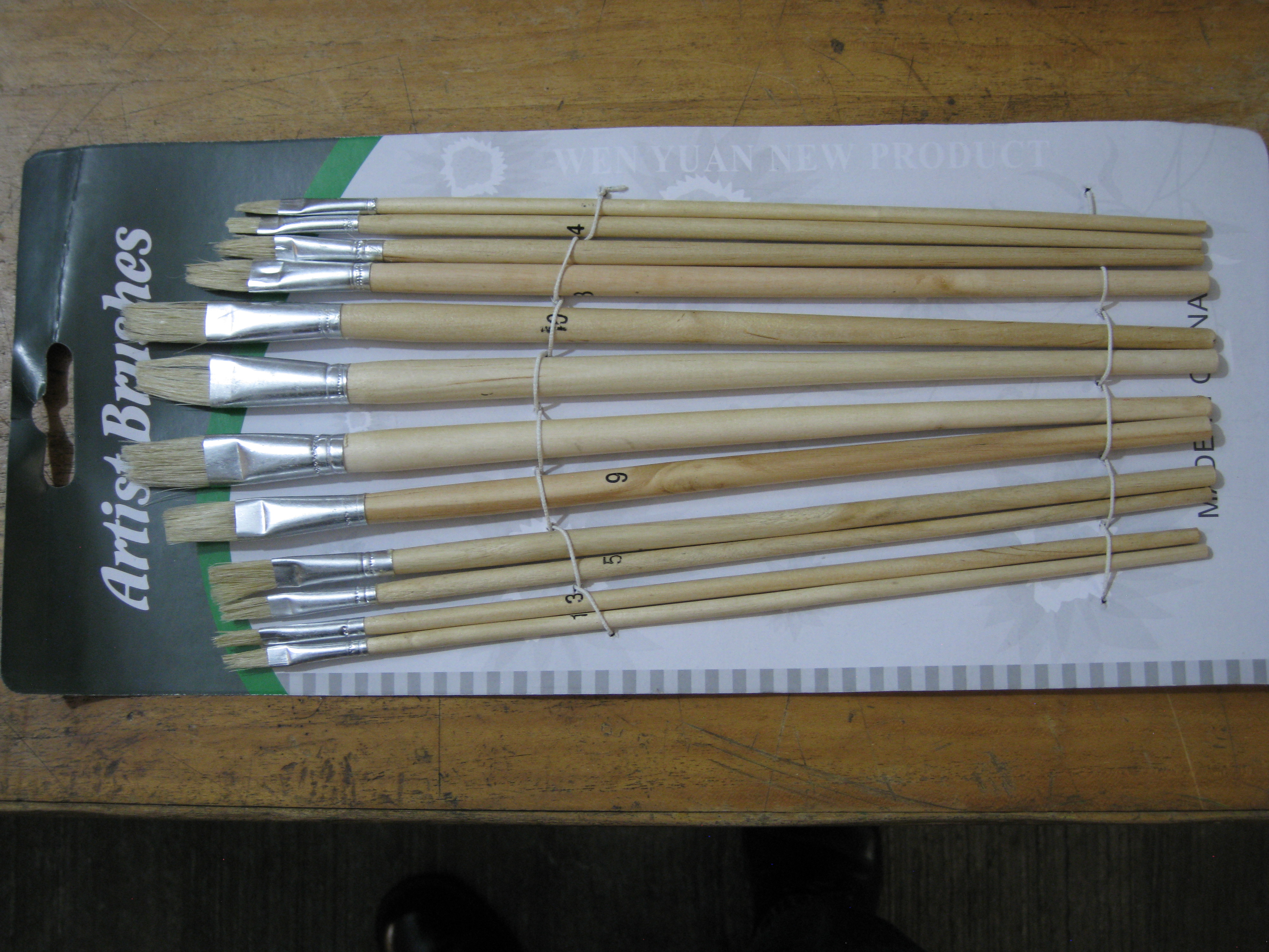 PINCEL DE MADERA ALIAM.579  PL.    C/12