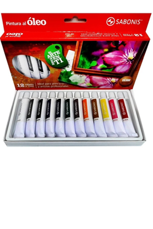 PINTURA OLEO 12ML COL.SURT.C/12  SABONIS