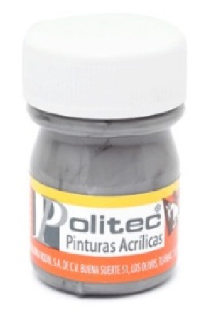PINTURA ACRILICA  20ML GRIS   C/12 POLIT