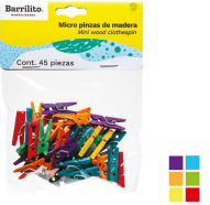 PINZA MADERA MINI P/MANUAL.C/45   W-060C 910220 BARRILITO (CO