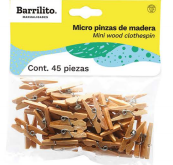 PINZA MADERA MINI P/MANUAL.C/45    W-060 910237 BARRILITO (CO