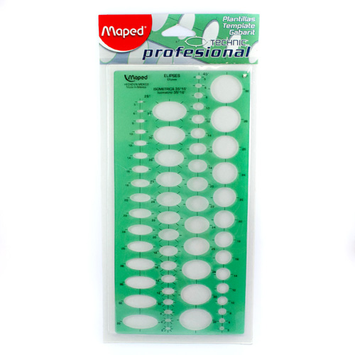 PLANTILLA DE ELIPSES COMBIN.370262 SILCO 1321I026 #26