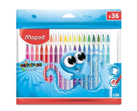 PLUMIN LAV. COLOR PEPS C/36 OCEAN  MAPED