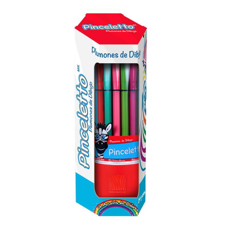 PLUMIN LAV. PINCELETO  C/24        ZEBRA 615278 4006-24 COL.S