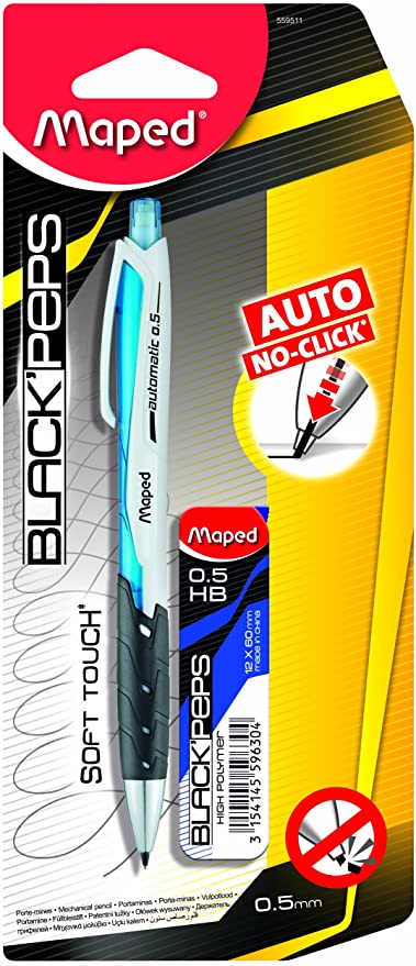 PORTAMINA 0.5MM BLACK PEPS C/36PZAS MAPE
