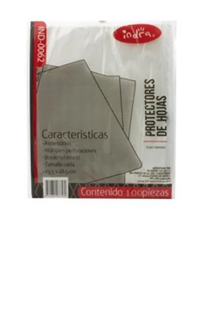 PROTECTOR P/HOJAS T/C 100H         INDRA 037560 IND-0062