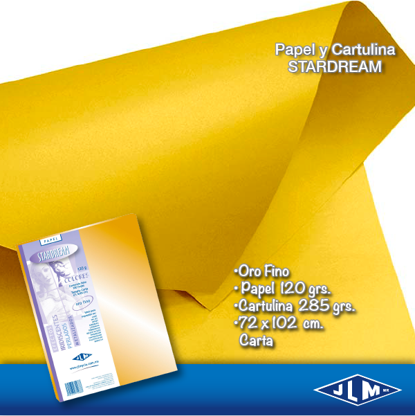 CARTULINA CTA STARDREAM ORO FINO   C/100 755871 2059-1-29 JLM