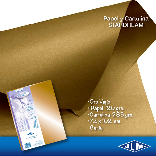 CARTULINA CTA STARDREAM ORO VIEJO  C/100 751934 2059-1-16 JLM