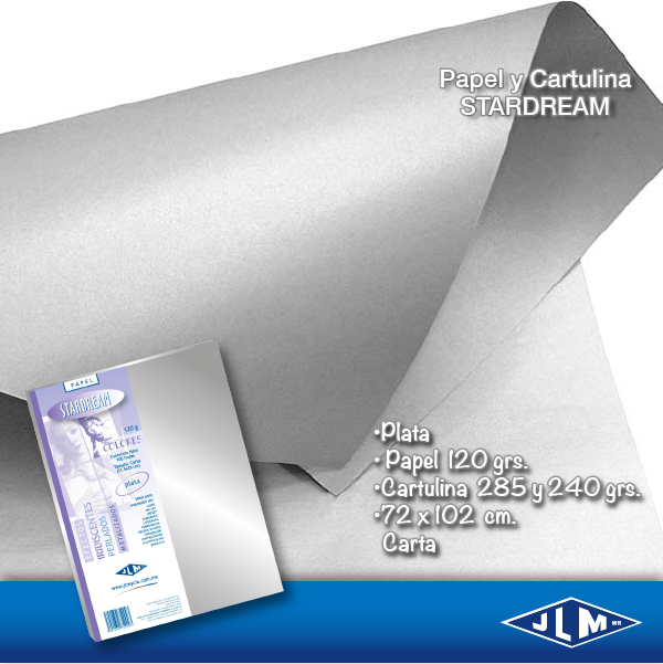 CARTULINA CTA STARDREAM PLATA      C/100 751828 2059-1-03 JLM