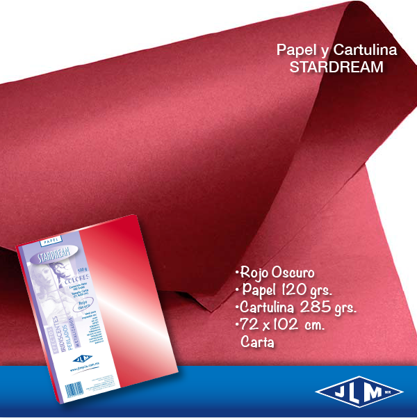 CARTULINA CTA STARDREAM ROJO OBS.  C/100 751859 2059-1-07 JLM