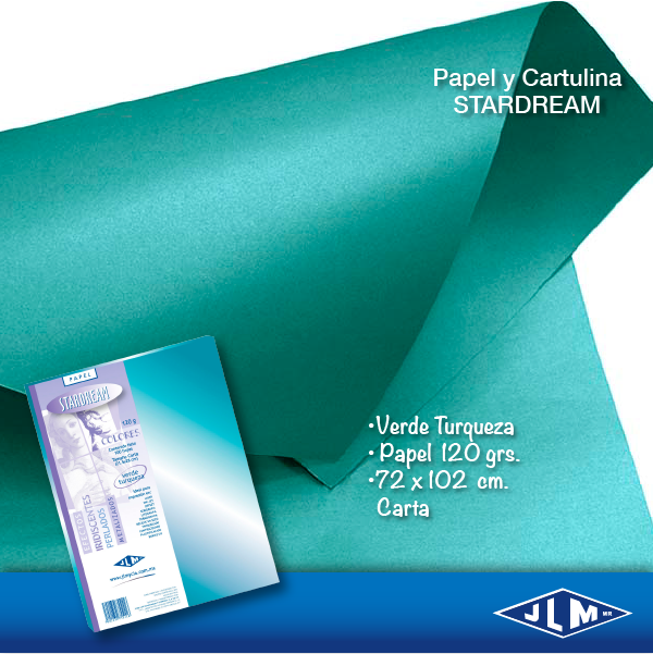 PAPEL CTA STARDREAM VDE TURQ. C/100H JLM 755116 2161-6-30 120