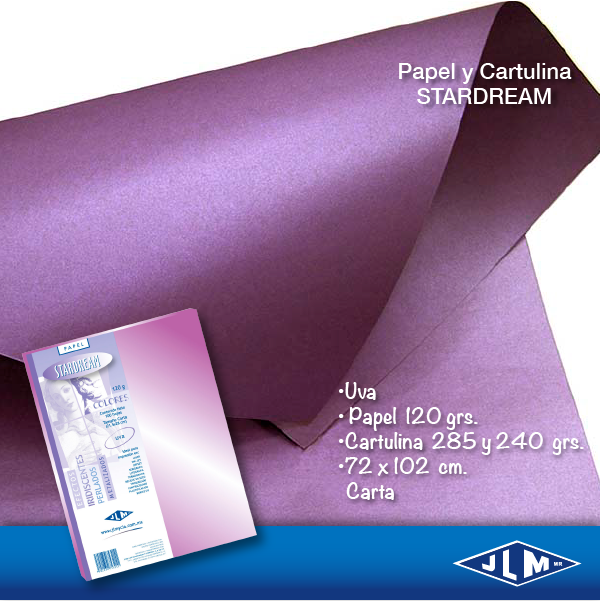 PAPEL CTA STARDREAM UVA       C/100H JLM 753211 2161-6-28 120