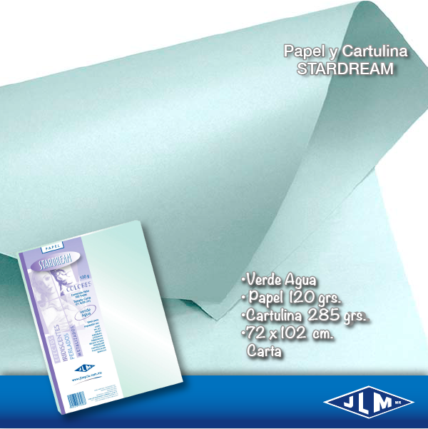 PAPEL CTA STARDREAM VDE AGUA  C/100H JLM 753068 2161-6-12