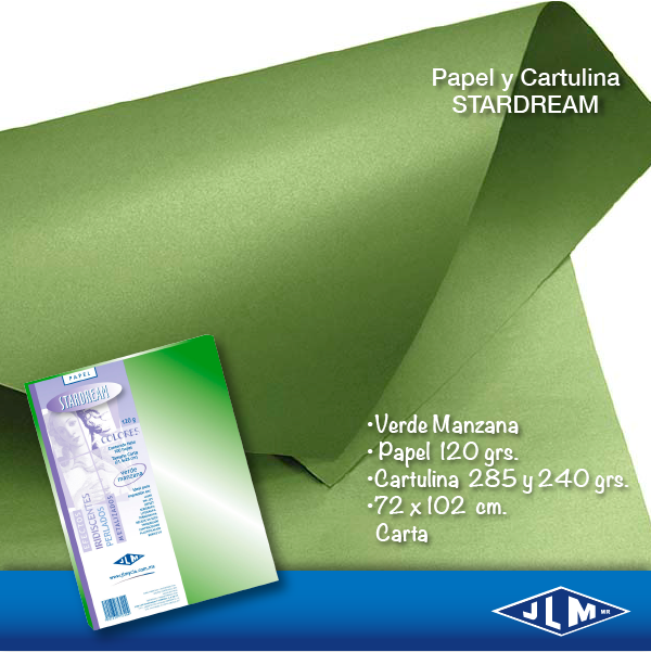 CARTULINA CTA STARDREAM VERDE MANZ.C/100 752030 2059-1-27 JLM
