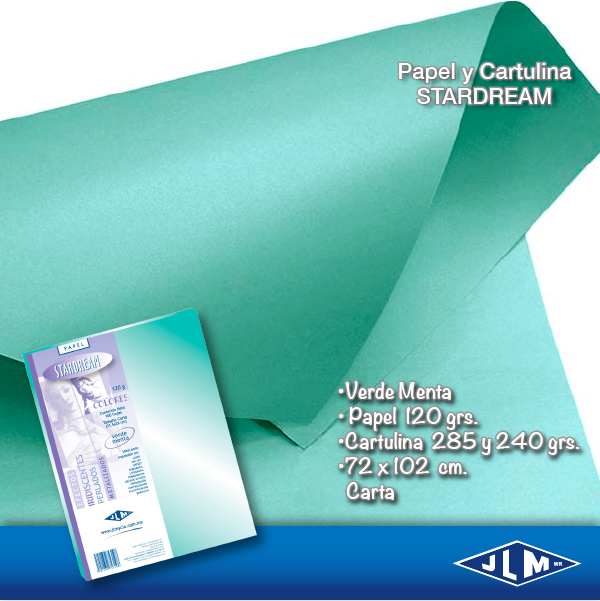 PAPEL CTA STARDREAM VDE MENTA C/100H JLM 753198 2161-6-26