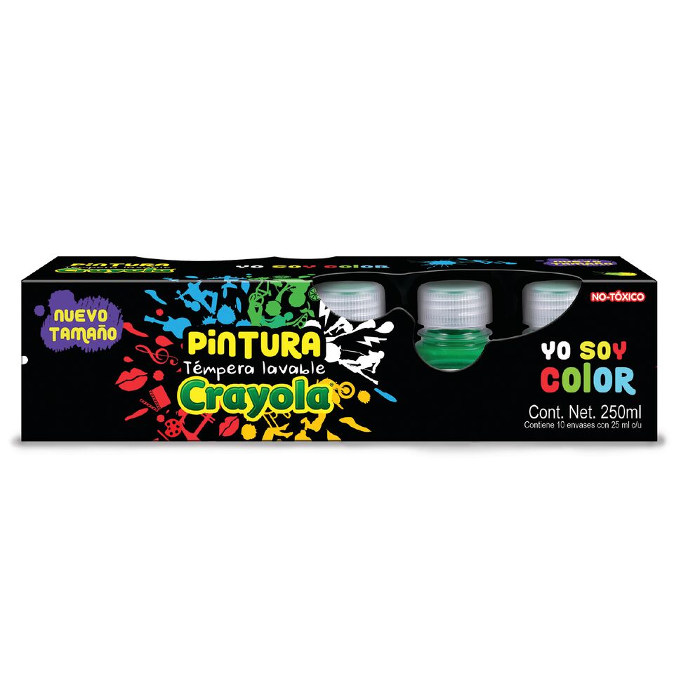 PINTURA CARTEL  25ML VERDE    C/10 CRAYO