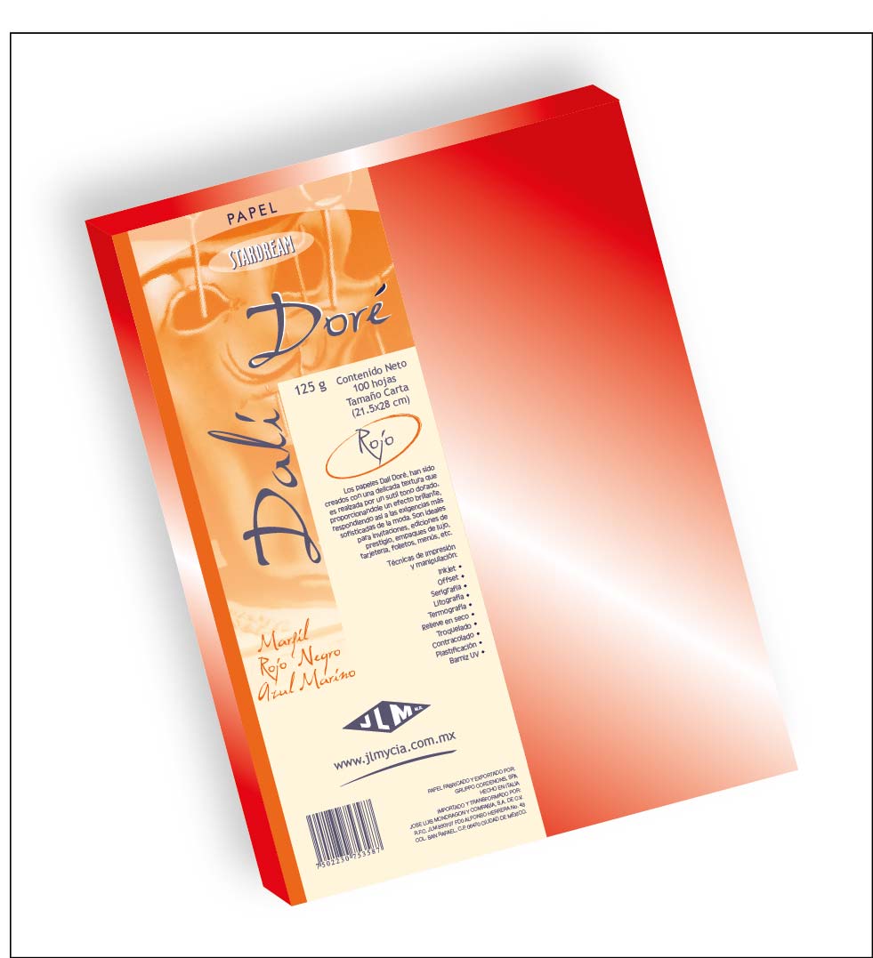 CARTULINA CTA STARDREAM D.D.ROJO   C/100 755529 2059-9-3 (DAL