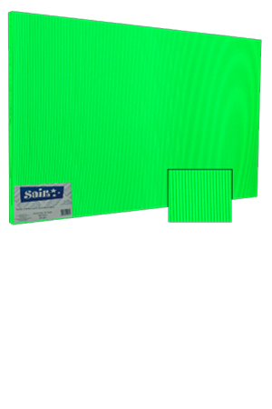 PAPEL CORRUGADO EXT.FLUOR.VDE.C/10 SAIRA 020061 04 165GR (50X