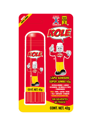 LAPIZ ADHESIVO 42 GRS JUMBO  C/06   KOLE
