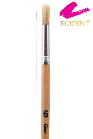 PINCEL DE MADERA REDONDO # 6 6233  RODIN