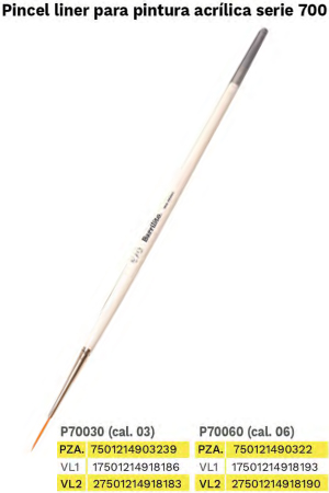 PINCEL P/PINTURA ACRILICA LINER   P70060