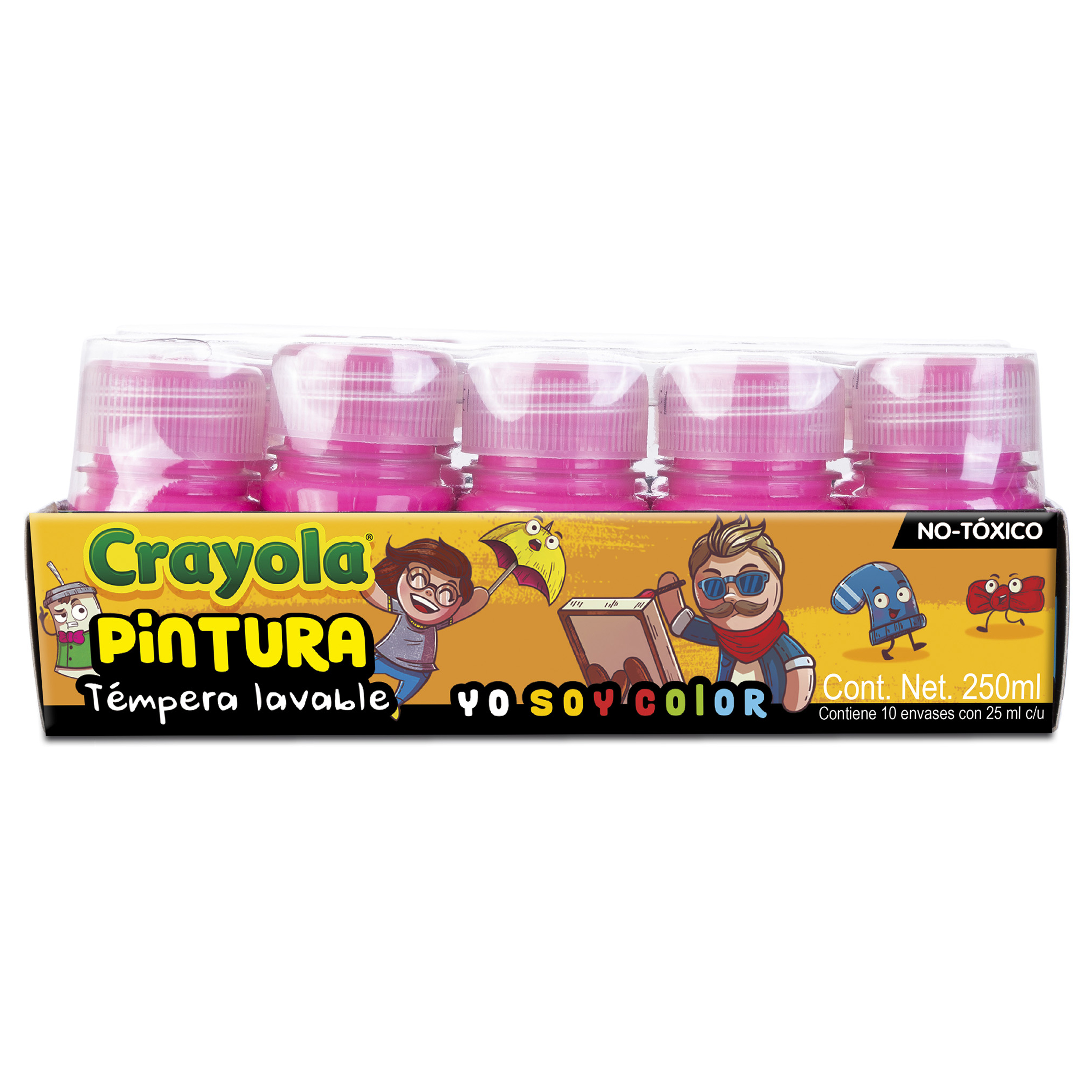 PINTURA CARTEL  25ML ROSA     C/10 CRAYO
