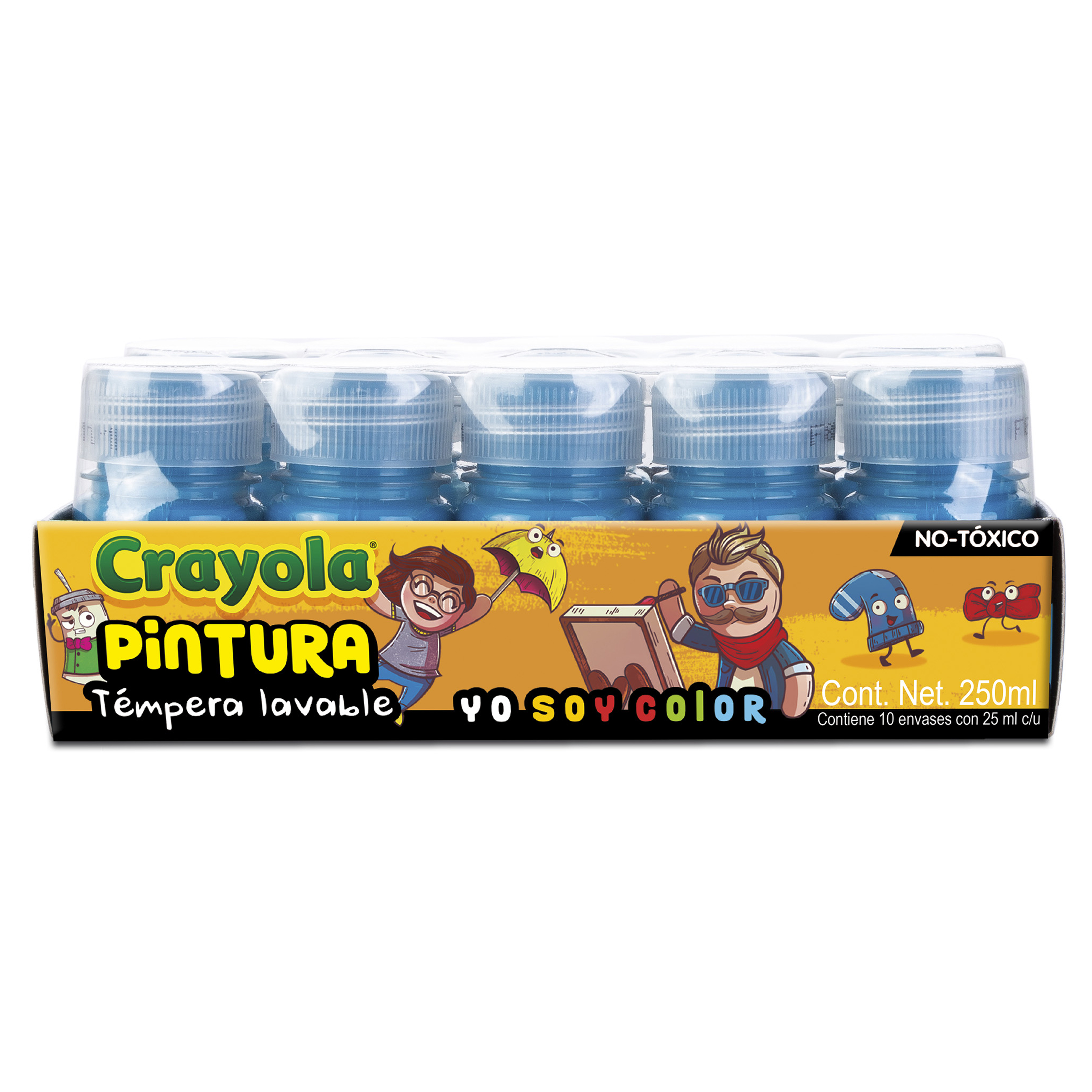 PINTURA CARTEL  25ML TURQUESA C/10 CRAYO