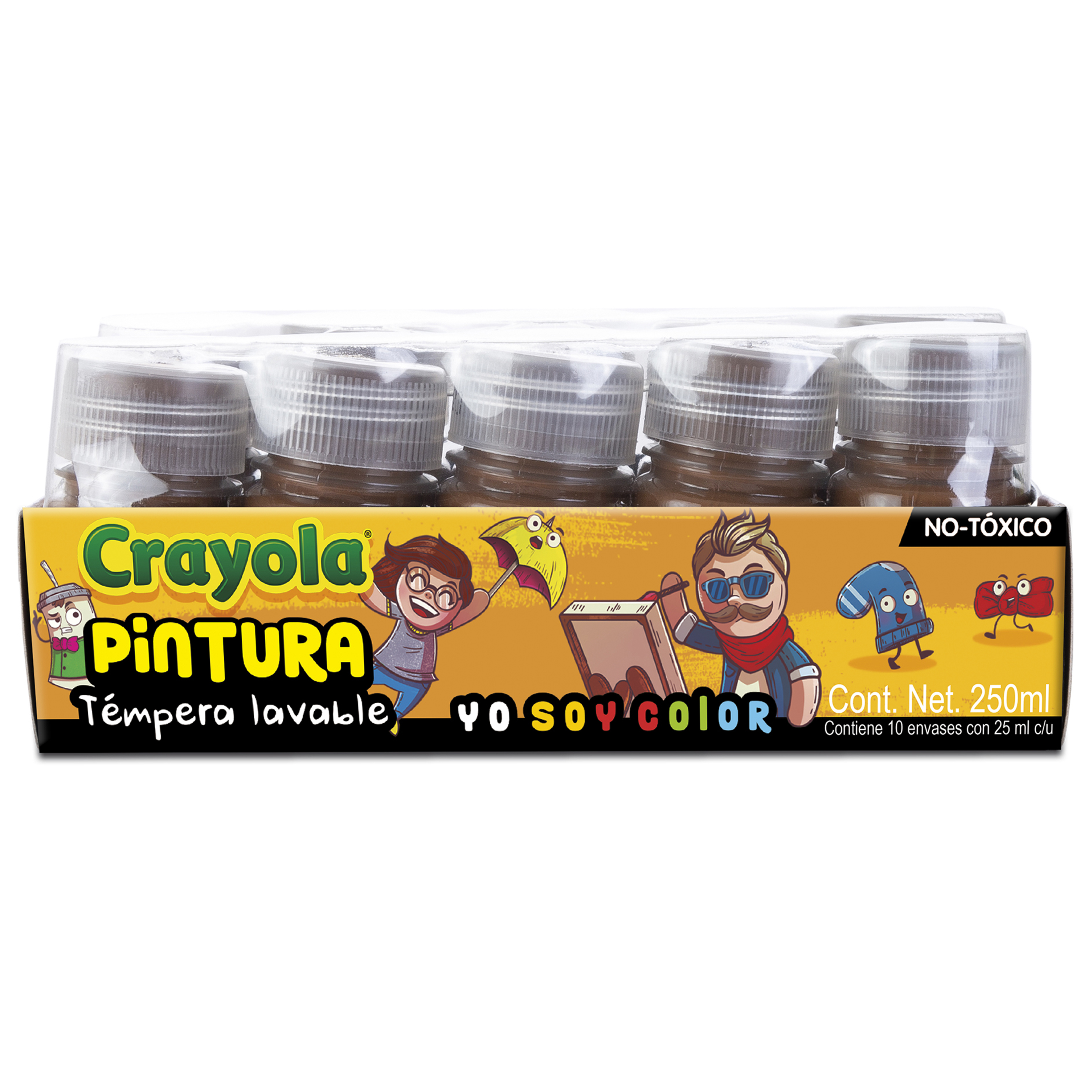 PINTURA CARTEL  25ML CAFE     C/10 CRAYO