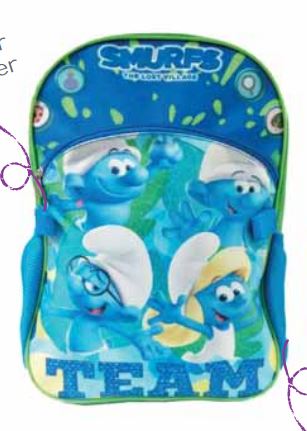 MOCHILA ESCOLAR PITUFOS COLLAGE    U-PAK 850923 7101024301
