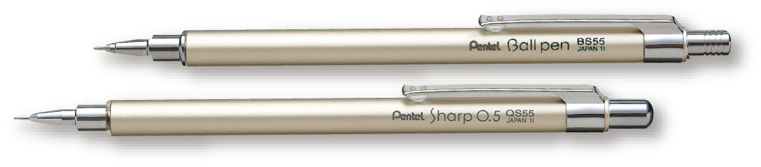 JUEGO BOLIG/PORTAM.QBS55X DORADO  PENTEL 006837 QBS55X-EST SH