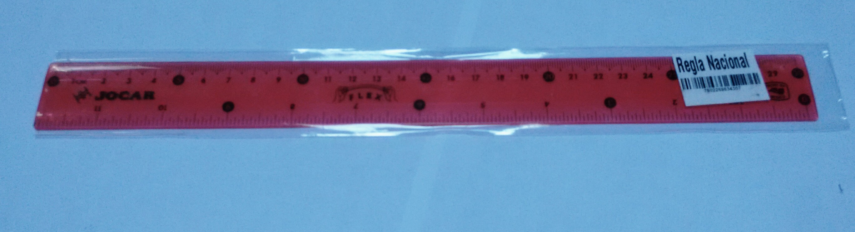 REGLA ESC.PLAST. 30CMS FLEXIBLE    JOCAR 634307 REGFL30 COLOR